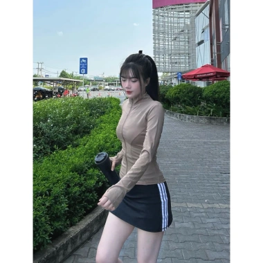 Hỏa Tốc TT21 Áo khoác thể thao nhỏ, ôm body, tăng size 36‑70kg, tôn dáng 139k 6