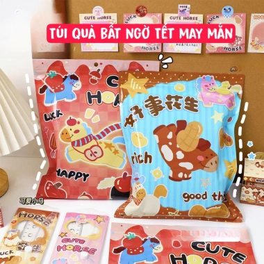 Hoả Tốc Túi Quà Bất Ngờ Blindpack Lucky Rich Horse 2.026 - 8-10 Món Quà Ngẫu Nhiên Tết May Mắn Giá 59.000đ