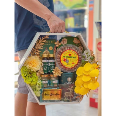 HỎA TỐC V049 Giỏ Quà Tết Cao Cấp Set Yến Sào - Giảm Giá 919k 3
