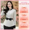 HOÀ TỐC: Váy dạ đen peplum công sở DS7.424 - Eo nơ sang chảnh, giá ưu đãi 492k
