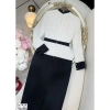 HOÀ TỐC: Váy dạ đen peplum công sở DS7.424 - Eo nơ sang chảnh, giá ưu đãi 492k 3