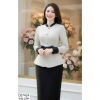 HOÀ TỐC: Váy dạ đen peplum công sở DS7.424 - Eo nơ sang chảnh, giá ưu đãi 492k 5