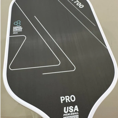 HOẢ TỐC Vợt PickleBall T700 Pro Trắng – Carbon siêu nhám, bám cực tốt, giá 460.000đ
