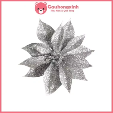 Hoa Trà Phủ Nhũ Kim Lấp Lánh - Trang Trí Tết Đèn Sáng 502.027, Giá 2.990 VND