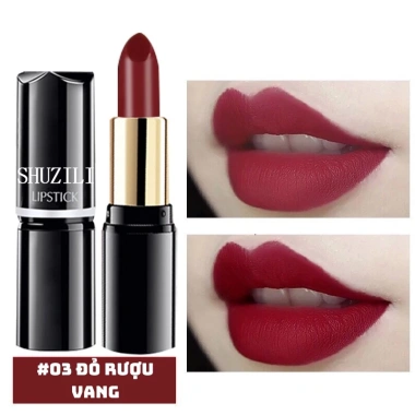 Hoàn Tiền 15% Son Thỏi Lì Shuzili Cao Cấp - Màu Chuẩn, Dưỡng Ẩm, Chống Thấm Nước - 99.000 VND