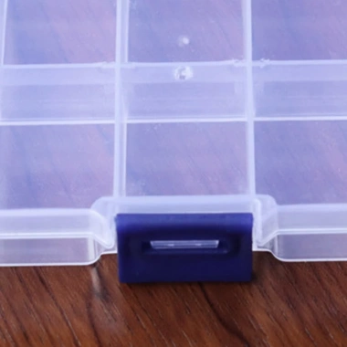 HOẠT ĐỘNG ĐIỀU CHỈNH 10 Lưới Nhựa Trong Suốt Hộp Bảo Quản Nhẫn và Hạt Trang Sức 3