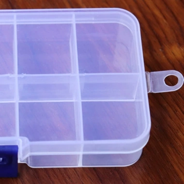 HOẠT ĐỘNG ĐIỀU CHỈNH 10 Lưới Nhựa Trong Suốt Hộp Bảo Quản Nhẫn và Hạt Trang Sức 6