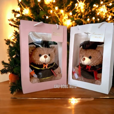 HoảTốcHCM Gấu bông tốt nghiệp 30cm Teddy cử nhân dễ thương, quà tặng thiệp, chỉ 44.900₫