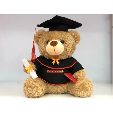 HoảTốcHCM Gấu bông tốt nghiệp 30cm Teddy cử nhân dễ thương, quà tặng thiệp, chỉ 44.900₫