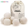 HOBBYIN 6 Quả Bóng Máy Sấy Len 6-8cm Giảm Tĩnh Điện, Làm Mềm Quần Áo, Tái Sử Dụng