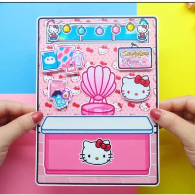Học Liệu Bóc Dán Montessori + Đồ Chơi Ngôi Nhà Búp Bê Giấy Hello Kitty, Toca Life, H19 Squishy Kuromi - 139.000đ