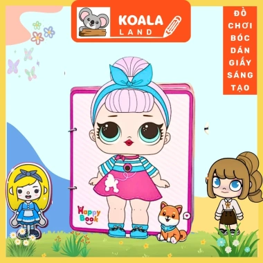 Học liệu bóc dán ngôi nhà búp bê Happy Book - Montess - Giá ưu đãi 120.000 VNĐ