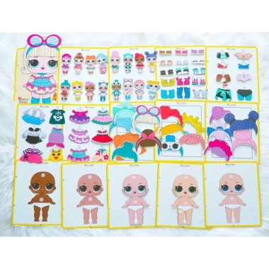 Học liệu Bóc Dán Ngôi Nhà Búp Bê Thay Đồ Công Chúa Happy Book Montessori – Đồ chơi giáo dục – Giá Ưu Đãi 170k cho bé 4-6 tuổi 7