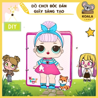 Học liệu bóc dán Ngôi Nhà Búp Bê Thay Đồ Công Chúa Happy Book Montessori - Giấy In Chất Lượng, Giá Ưu Đãi 150.000₫