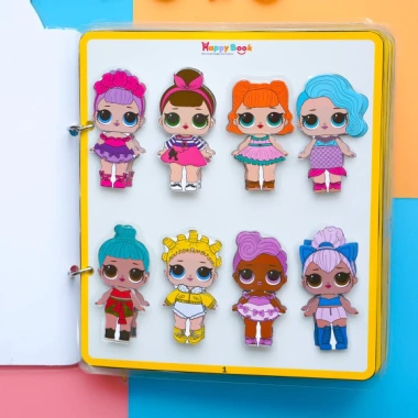 Học liệu Montessori Búp bê công chúa Toca Boca Đồ chơi thủ công thay đồ ngôi nhà búp bê Giá chỉ 99.000 VND
