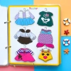 Học liệu Montessori Búp bê công chúa Toca Boca Đồ chơi thủ công thay đồ ngôi nhà búp bê Giá chỉ 99.000 VND 6