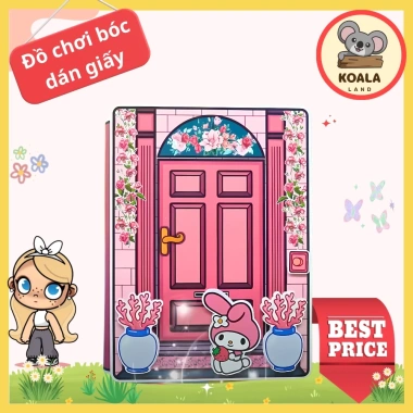 Học Liệu Ngôi Nhà Búp Bê Giấy Toca Boca Melody Quiet Book - Đồ Chơi Thủ Công Bé Gái, Giá 89.000 VND