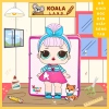 Học liệu thay đồ búp bê giấy thủ công Cô tiên xanh cho bé gái, đồ chơi sáng tạo