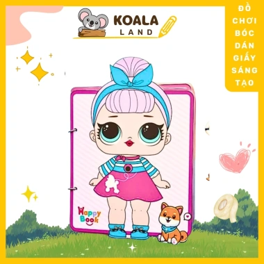 Học liệu thay đồ búp bê giấy thủ công - Đồ chơi sáng tạo cho công chúa, giảm giá 99.000đ