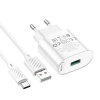 Hoco C109A QC3.0 USB 18W Sạc Nhanh Cổng Đơn Phích Cắm EU - Bộ Sạc Tường Du Lịch 4