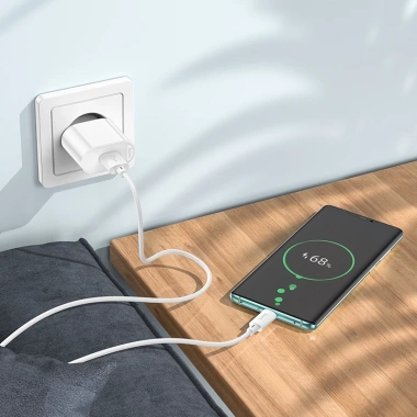 Hoco C109A QC3.0 USB 18W Sạc Nhanh Cổng Đơn Phích Cắm EU - Bộ Sạc Tường Du Lịch 8