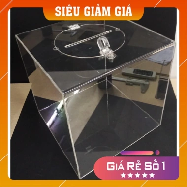 Hòm Phiếu Mica Đủ Size, Thùng Bốc Thăm Chất Lượng, Giá Rẻ, Đảm Bảo Trong Suốt - 285.000 VND