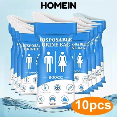 HOMEIN 10 Túi Đi Tiểu Khẩn Cấp 800ml Dùng Một Lần Vệ Sinh Du Lịch Tiết Kiệm 18% HOMEIN 10 Túi Đi Tiểu Khẩn Cấp 800ml Dùng Một Lần Vệ Sinh Du Lịch Tiết Kiệm 18%