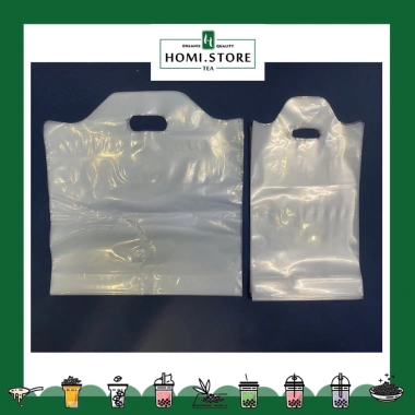 Homi Store Túi Trà Sữa 1kg Đựng 1 Ly + 2 Ly Xếp Đáy - Giá Giảm 55k