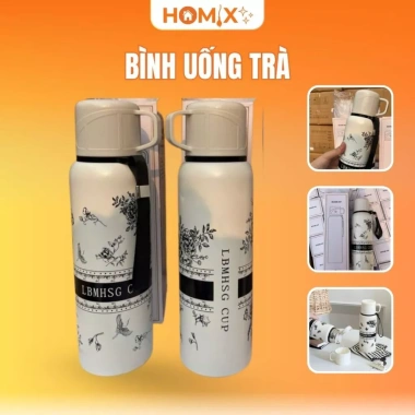 Homix bình uống trà nắp kín chống rò rỉ – Trà, cà phê, nước nóng, khuyến mãi 99.450₫