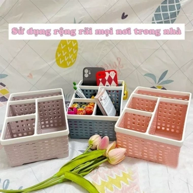 Homix hộp đựng bút đa năng nhựa PP – Nhỏ gọn, bàn làm việc và học, giảm 22%