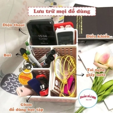 Homix hộp đựng bút đa năng nhựa PP – Nhỏ gọn, bàn làm việc và học, giảm 22%