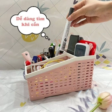 Homix hộp đựng bút đa năng nhựa PP – Nhỏ gọn, bàn làm việc và học, giảm 22%