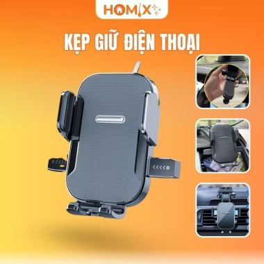 Homix Kẹp Giữ Điện Thoại Chắc Chắn, Không Rung Khi Xe Tốc Độ Cao - Giá 63,750 VND