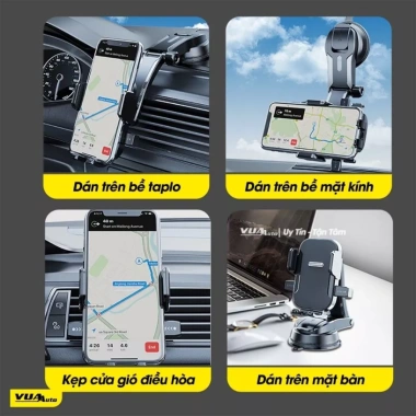 Homix Kẹp Giữ Điện Thoại Chắc Chắn, Không Rung Khi Xe Tốc Độ Cao - Giá 63,750 VND 5 Homix Kẹp Giữ Điện Thoại Chắc Chắn, Không Rung Khi Xe Tốc Độ Cao - Giá 63,750 VND 5