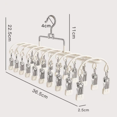 Homix Kẹp Móc Quần Áo Gấp Gọn Tiện Lợi - Treo Tất, Khăn Mặt, Đồ Lót, Khẩu Trang, Quần Áo, Giá 106.250 VND