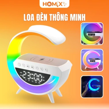 Homix Loa Đèn Ngủ Thông Minh Sạc Nhanh Không Dây - Đèn Ánh Sáng Ấm - 123.250₫