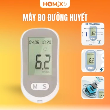 Homix máy đo đường huyết nhanh chóng, chính xác - Giá chỉ 258.400đ