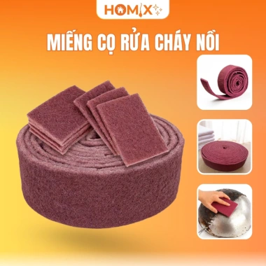 Homix miếng cọ rửa cháy nồi cuộn 1m - Bền, không xước, tiết kiệm, phù hợp bếp nhà hàng, giá 59.500₫