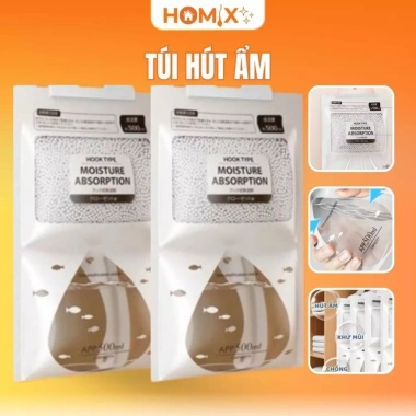 Homix Túi Hút ẩm Treo Tiện Lợi - Chống Mốc Tủ Quần Áo, Giày Dép, Phòng Kín, Nhà Kho, Giá chỉ 10.500₫