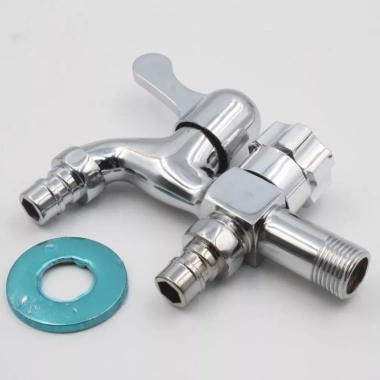 Homix vòi nước 2 đầu cấp độc lập cho máy giặt + vòi rửa tay, giá chỉ 64.400₫
