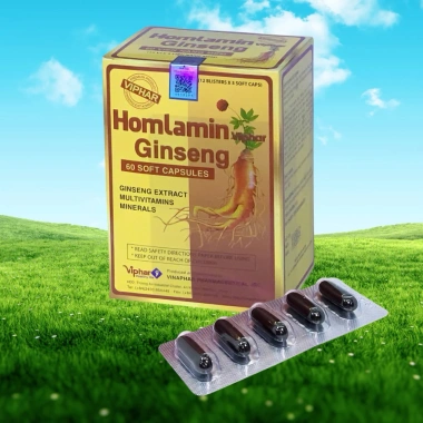 Homlamin Ginseng Vinaphar 60 viên - Bồi bổ sức khỏe, vitamin khoáng chất từ nhân sâm, giảm còn 65,000 VND