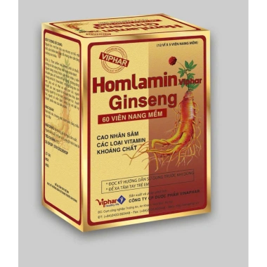 Homlamin Ginseng Vinaphar 60 viên - Bồi bổ sức khỏe, vitamin khoáng chất từ nhân sâm, giảm còn 65,000 VND