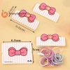 Honeyheart 100 Thẻ Gập Bao Bì Nơ Giấy Đẹp – Trưng Bày Trang Sức Handmade, Treo Thẻ Hoa