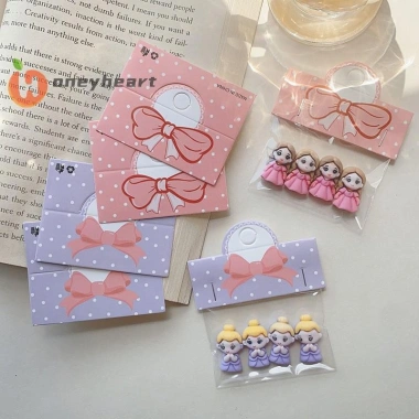 Honeyheart 100 Thẻ Gập Bao Bì Nơ Giấy Đẹp – Trưng Bày Trang Sức Handmade, Treo Thẻ Hoa 2