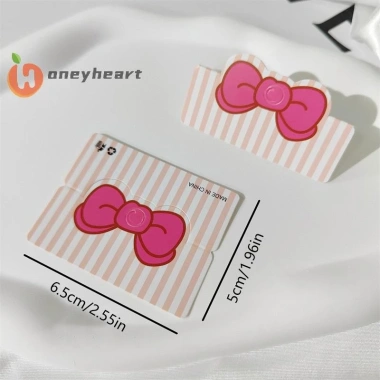 Honeyheart 100 Thẻ Gập Bao Bì Nơ Giấy Đẹp – Trưng Bày Trang Sức Handmade, Treo Thẻ Hoa 5