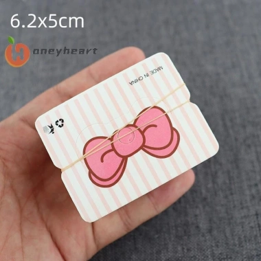 Honeyheart 100 Thẻ Gập Bao Bì Nơ Giấy Đẹp – Trưng Bày Trang Sức Handmade, Treo Thẻ Hoa 8