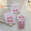 Honeyheart 100 Thẻ Gập Bao Bì Nơ Giấy Đẹp – Trưng Bày Trang Sức Handmade, Treo Thẻ Hoa 10