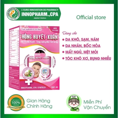 Hồng Huyết Xuân – Viên Uống Giảm Bốc Hơi, Khô Hàn, Cải Thiện Sinh Lý Nữ, Giảm Nám Da, Tàn Nhang, Rụng Tóc - Giá 300.000đ 2 Hồng Huyết Xuân – Viên Uống Giảm Bốc Hơi, Khô Hàn, Cải Thiện Sinh Lý Nữ, Giảm Nám Da, Tàn Nhang, Rụng Tóc - Giá 300.000đ 2