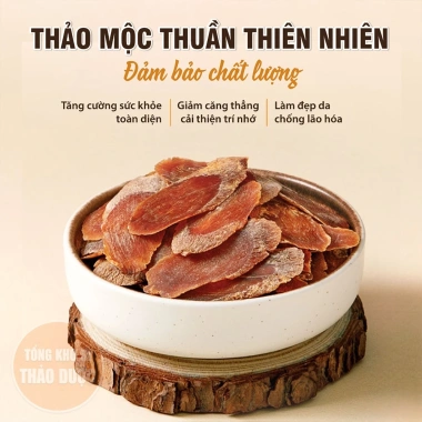 Hồng sâm 100g sâm cát lâm thái lát không tẩm mật ong - dùng pha trà, nấu canh, tốt cho sức khỏe - 88.000₫ 3