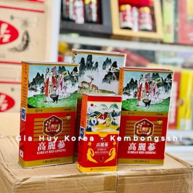 Hồng sâm củ khô 300g Hàn Quốc – Hộp thiếc cao cấp, hộp con nai, giá chỉ 999.000₫